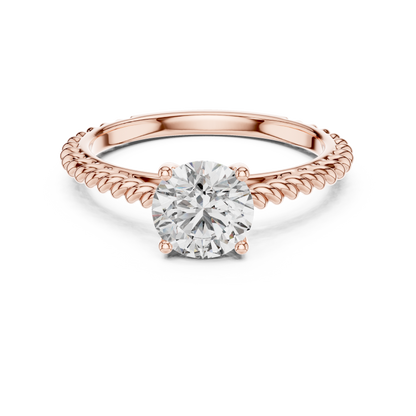 Knotted Solitaire Ring
