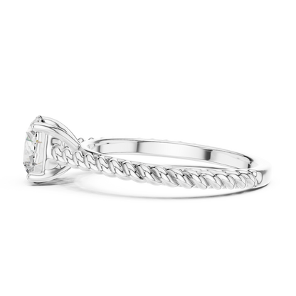 Knotted Solitaire Ring