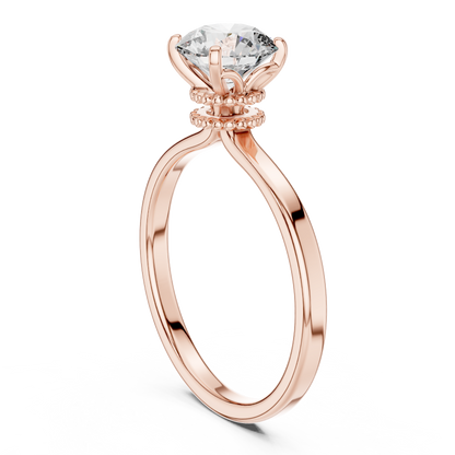 Double Veiled Solitaire Ring