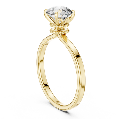 Double Veiled Solitaire Ring