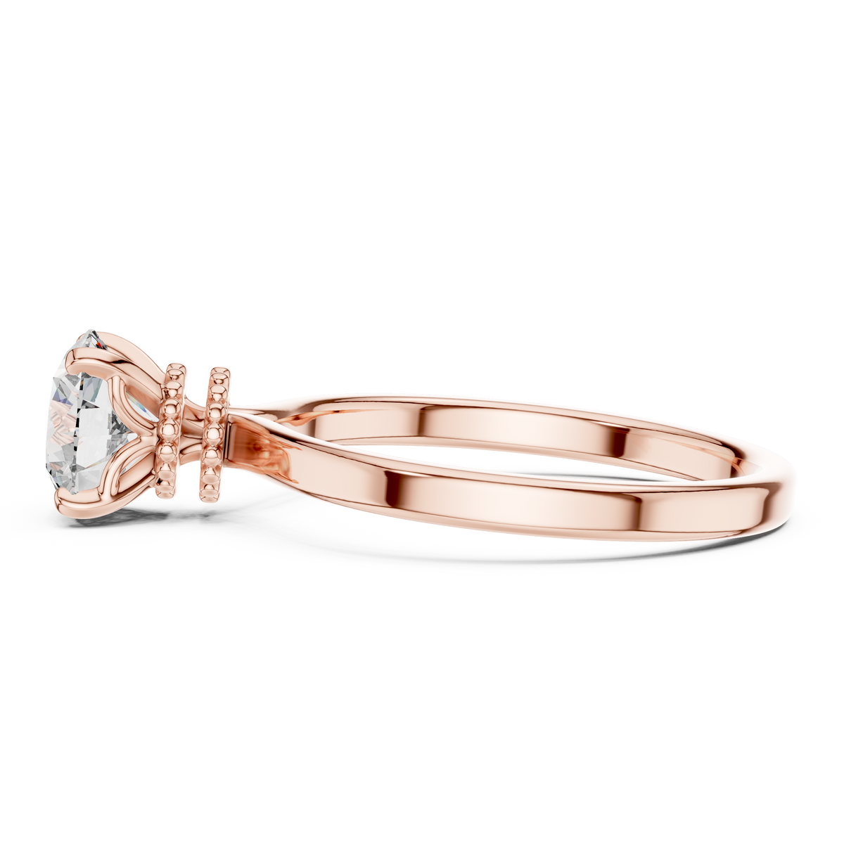 Double Veiled Solitaire Ring