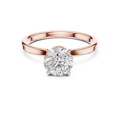 Double Veiled Solitaire Ring