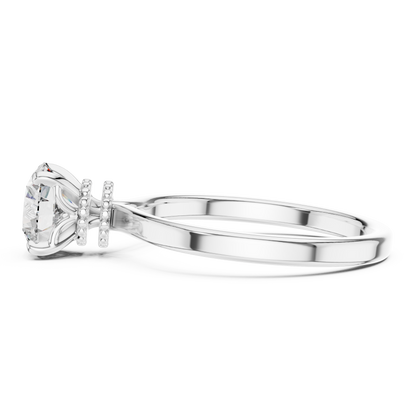 Double Veiled Solitaire Ring