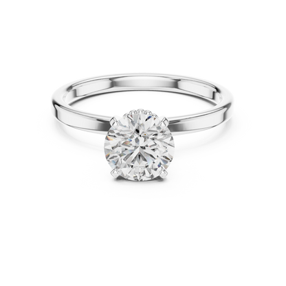 Double Veiled Solitaire Ring