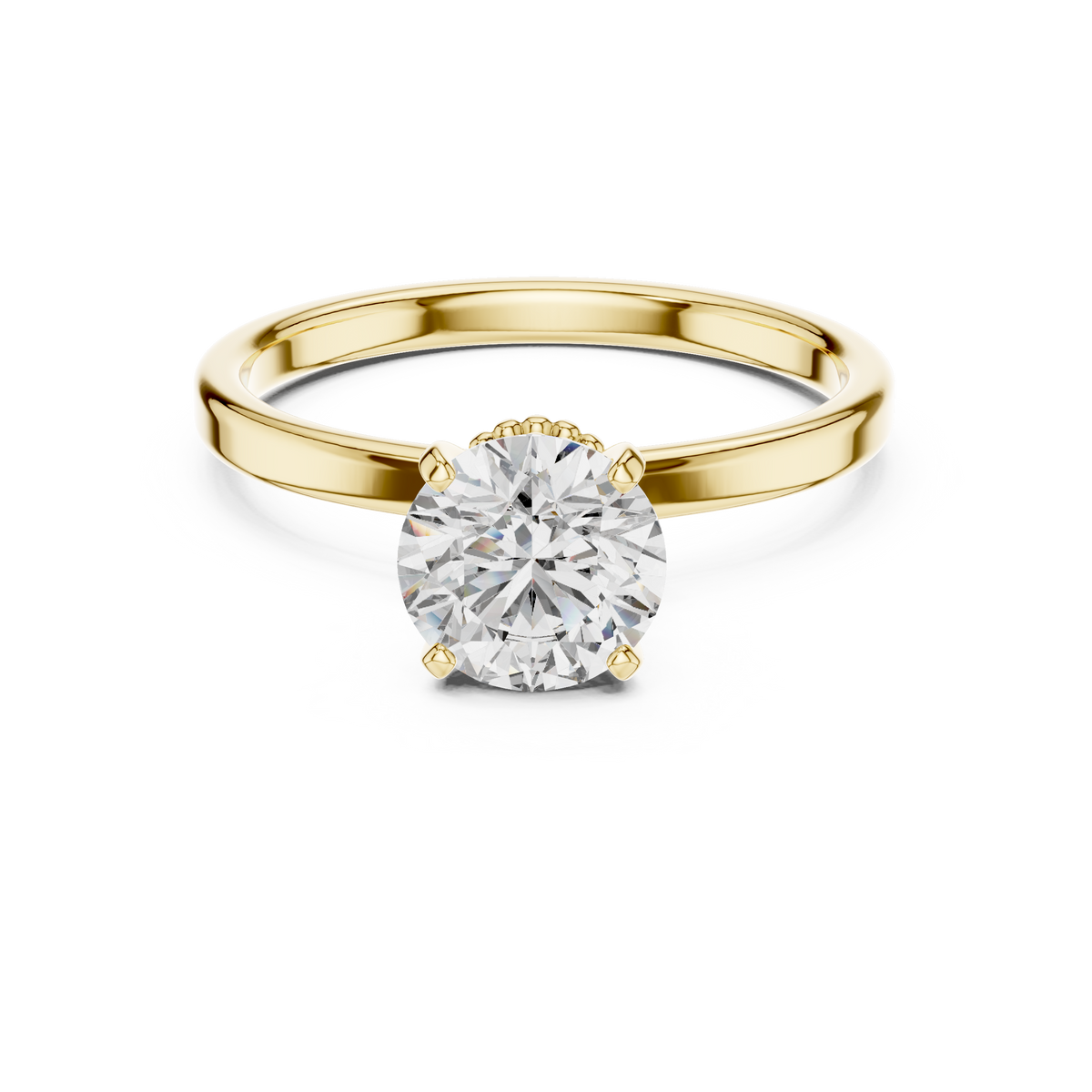 Double Veiled Solitaire Ring