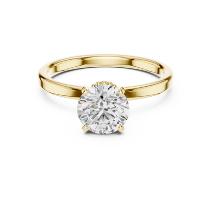 Double Veiled Solitaire Ring