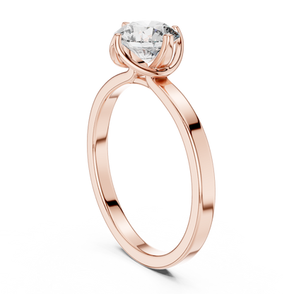 Hammock Set Solitaire Ring