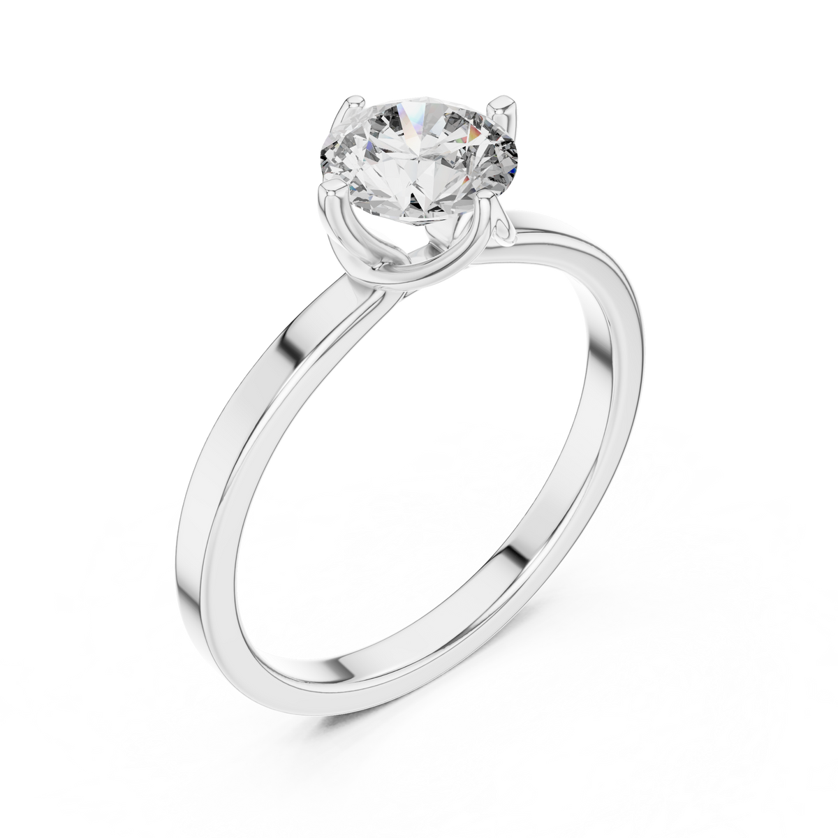 Hammock Set Solitaire Ring