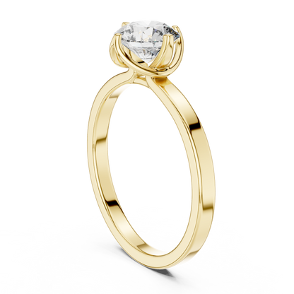 Hammock Set Solitaire Ring
