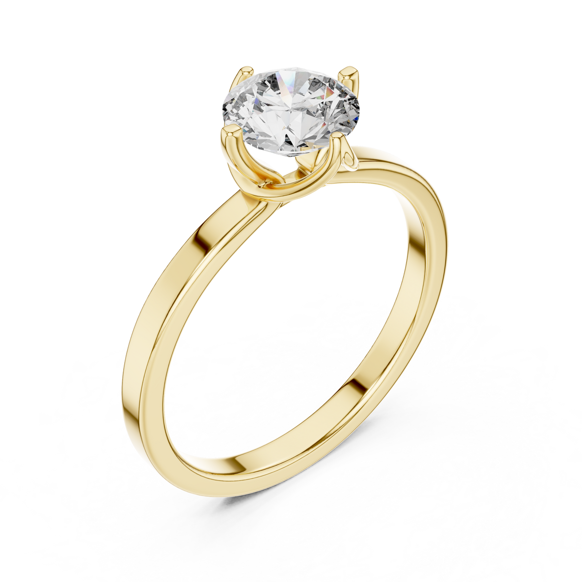 Hammock Set Solitaire Ring