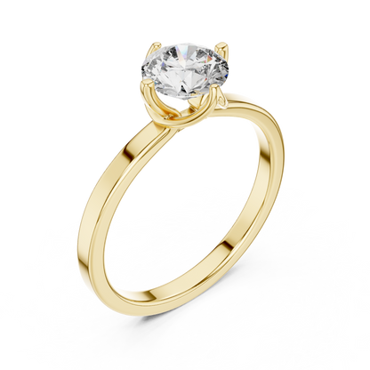 Hammock Set Solitaire Ring