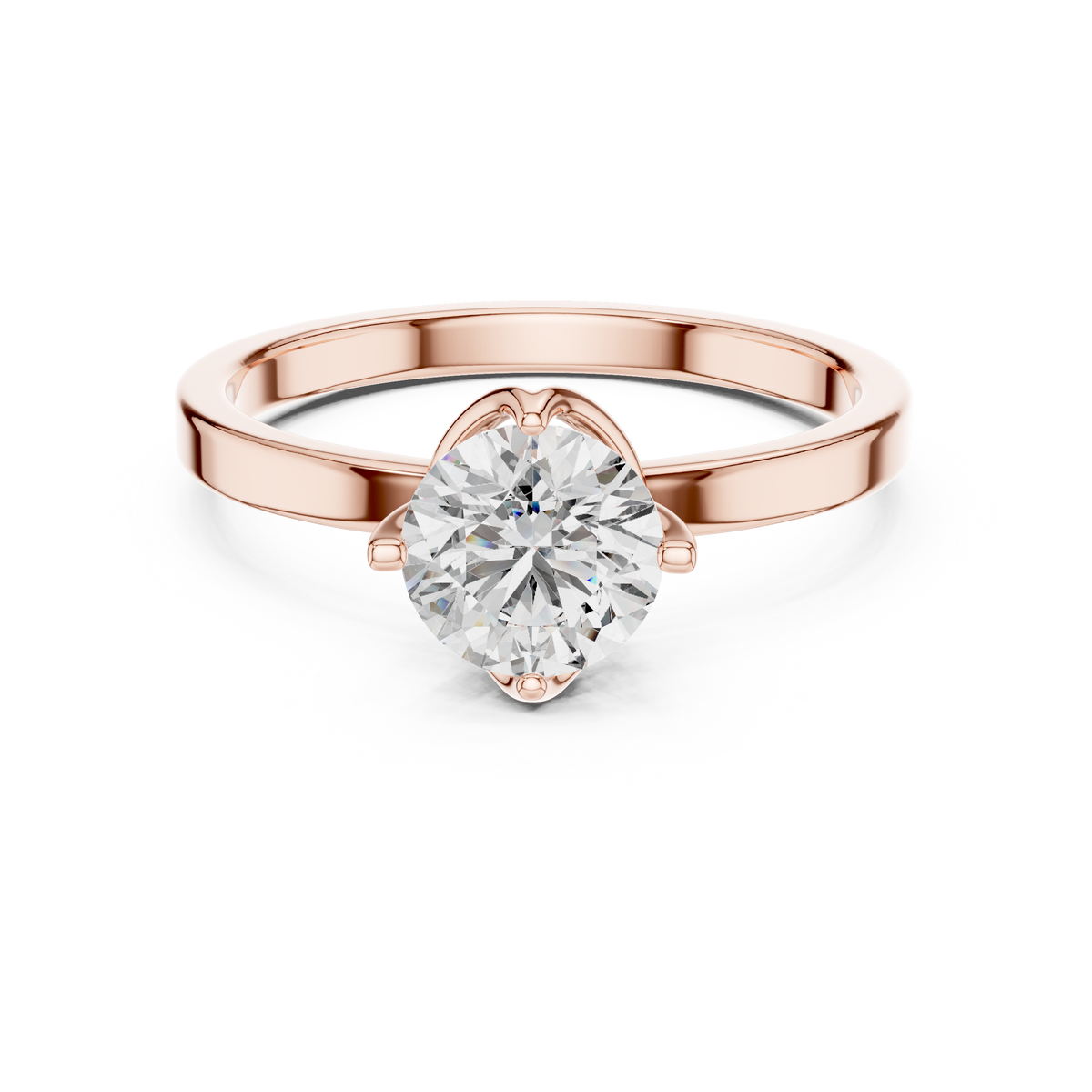 Hammock Set Solitaire Ring