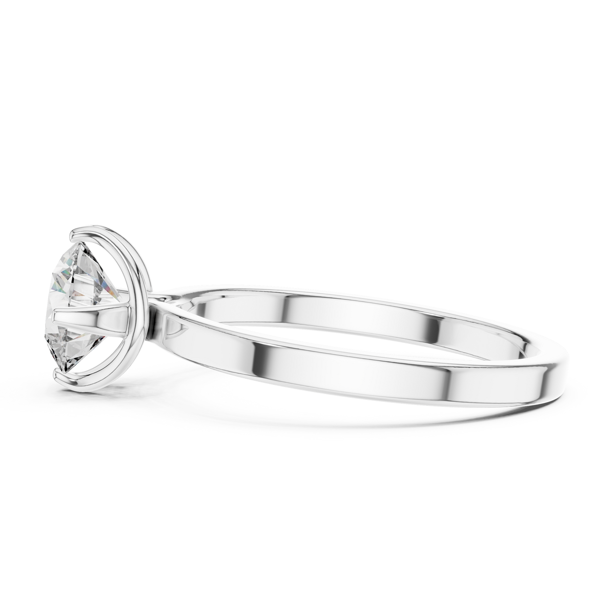 Hammock Set Solitaire Ring