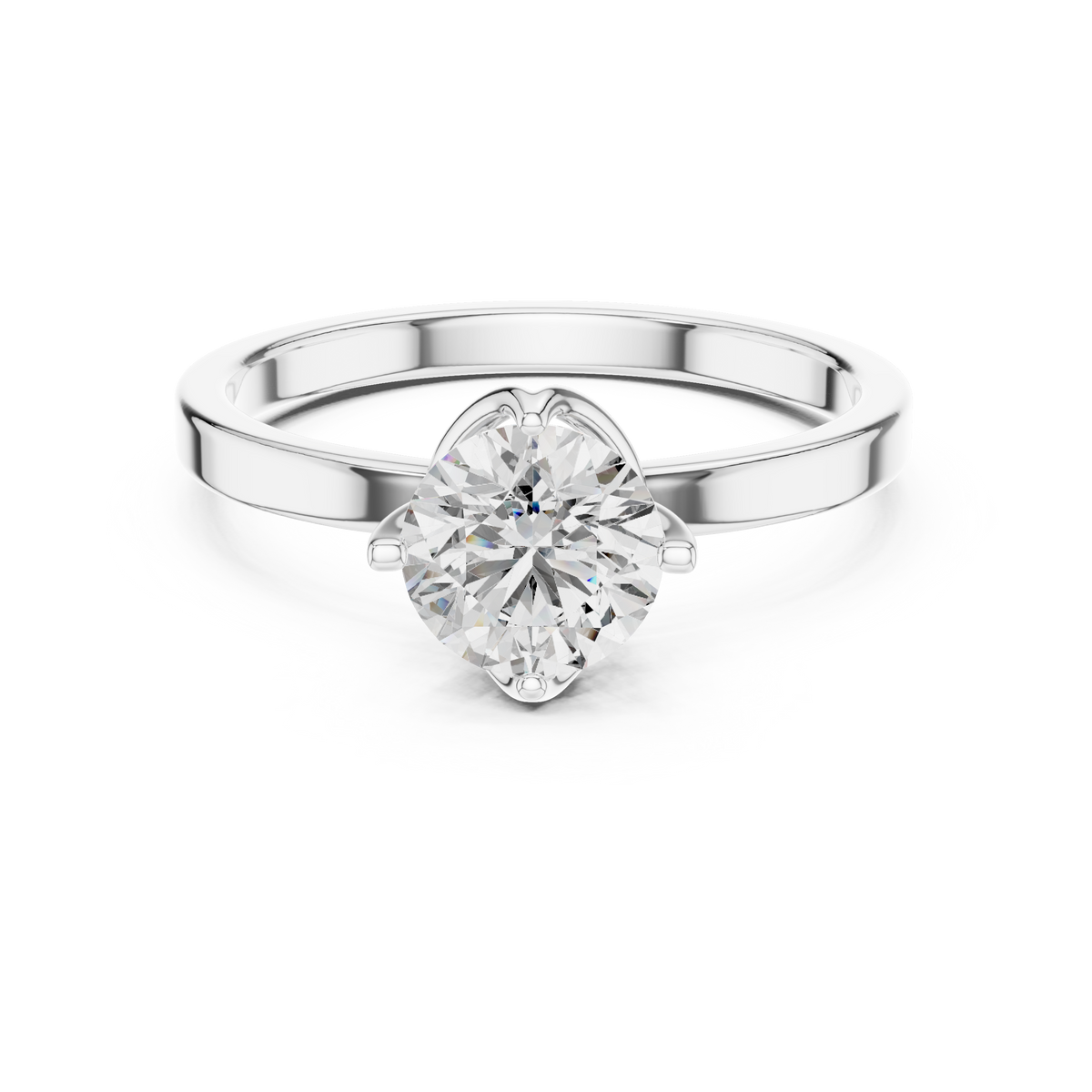 Hammock Set Solitaire Ring