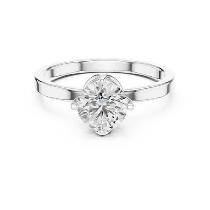 Hammock Set Solitaire Ring