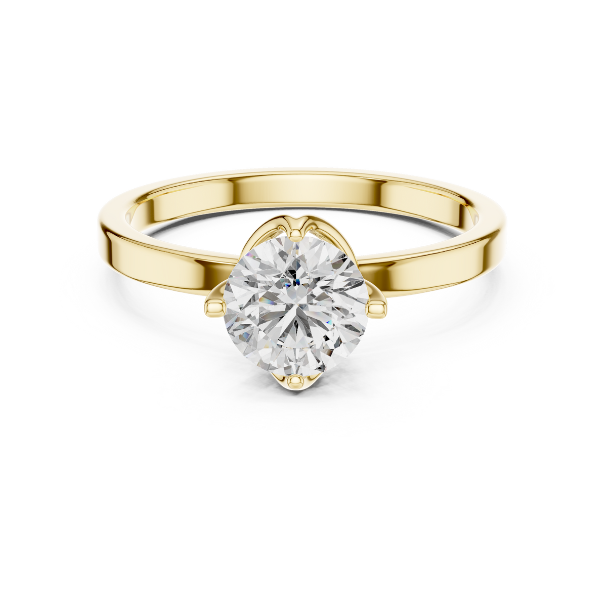 Hammock Set Solitaire Ring