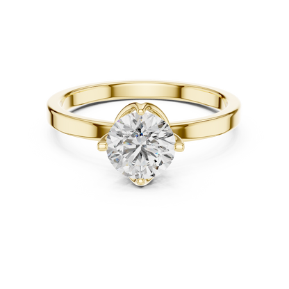 Hammock Set Solitaire Ring