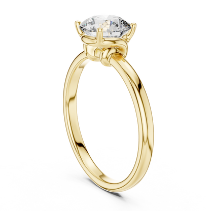 Interlocking Solitaire Ring
