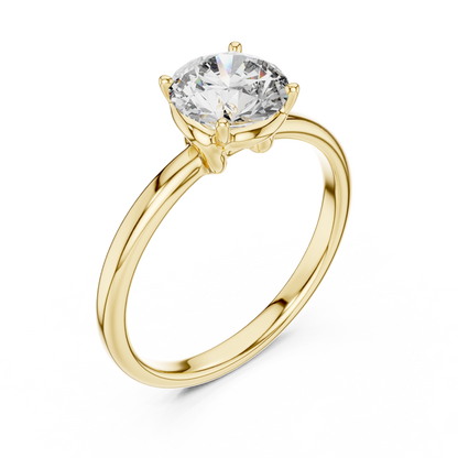 Interlocking Solitaire Ring