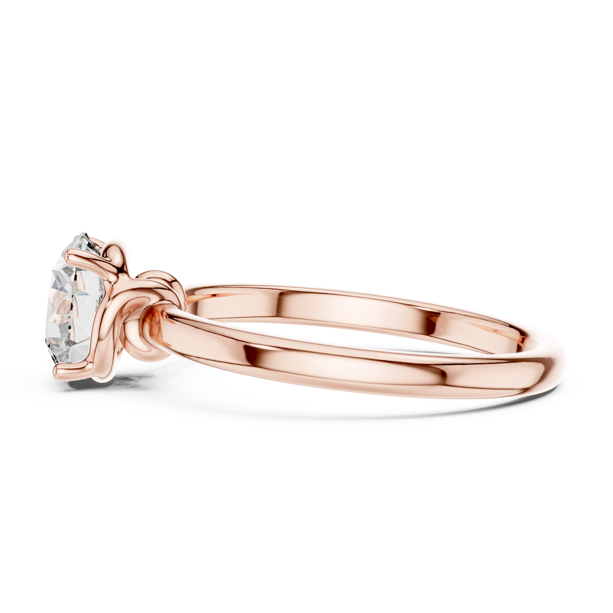 Interlocking Solitaire Ring