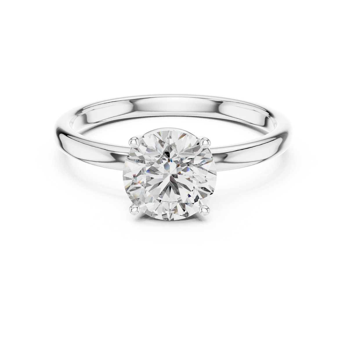 Interlocking Solitaire Ring