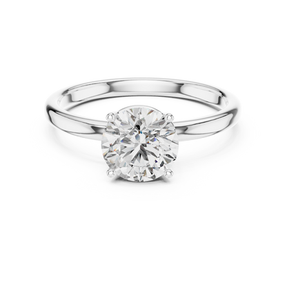 Interlocking Solitaire Ring