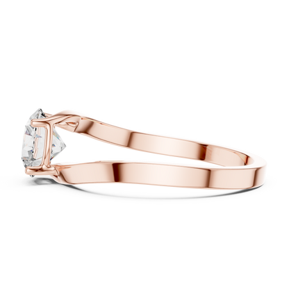 Twirl Solitaire Ring