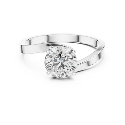 Twirl Solitaire Ring
