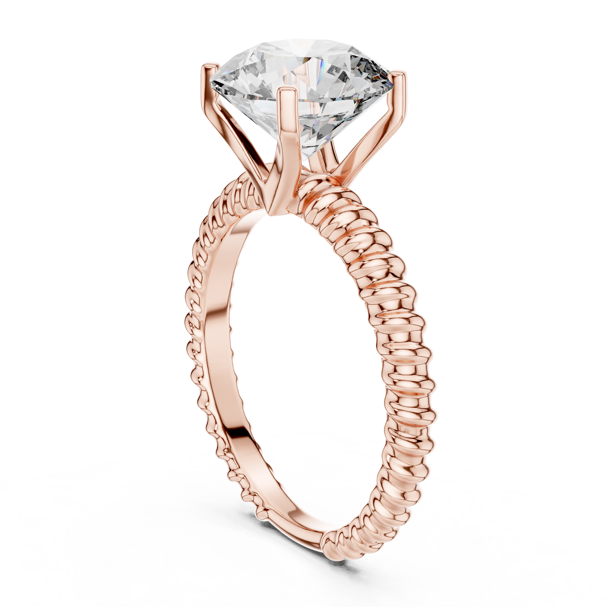 Rope Solitaire Ring