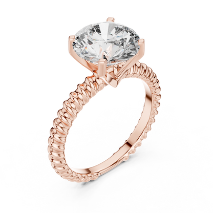 Rope Solitaire Ring