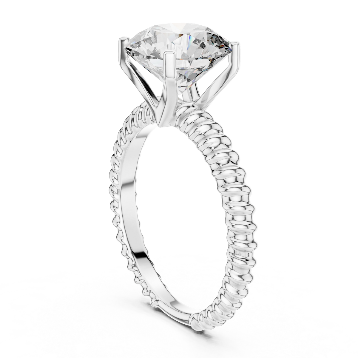 Rope Solitaire Ring