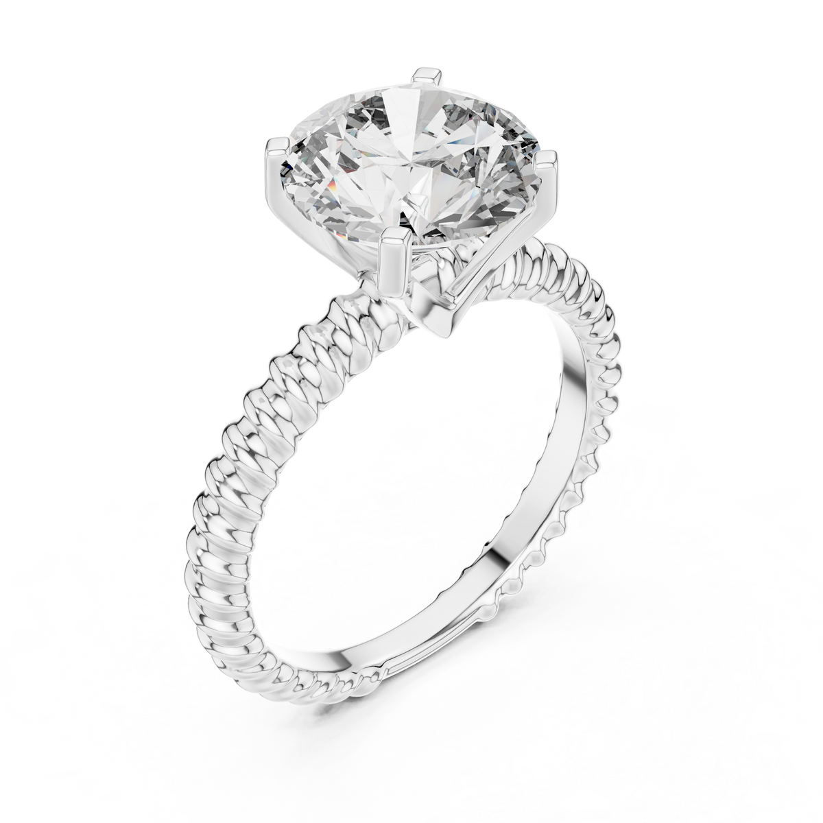 Rope Solitaire Ring
