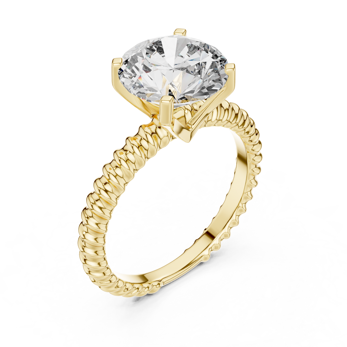 Rope Solitaire Ring