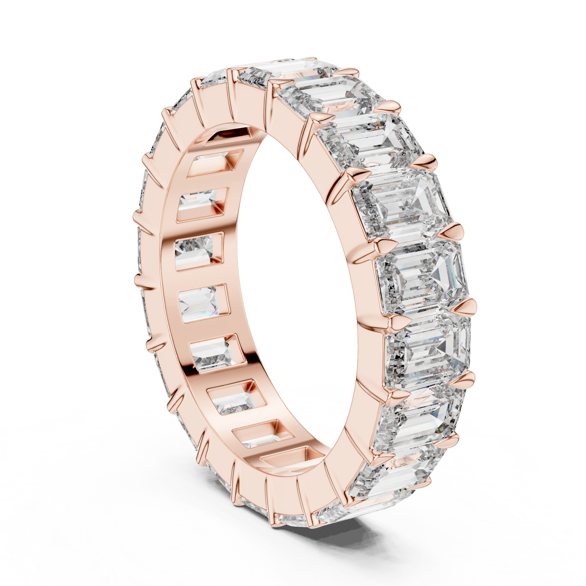 Emerald Cut Full Eternity Ring