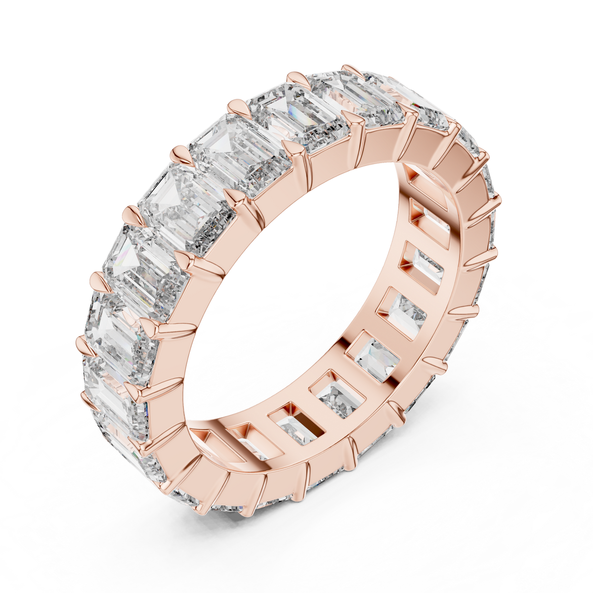 Emerald Cut Full Eternity Ring