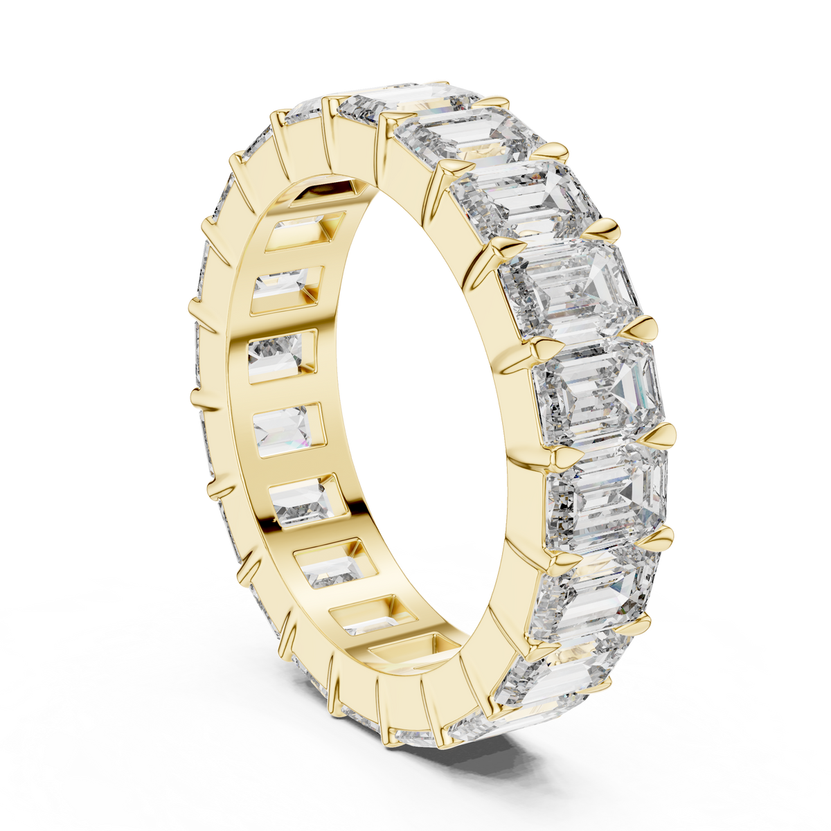 Emerald Cut Full Eternity Ring