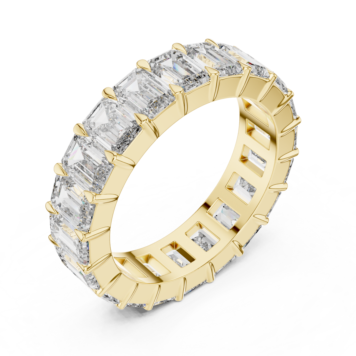 Emerald Cut Full Eternity Ring