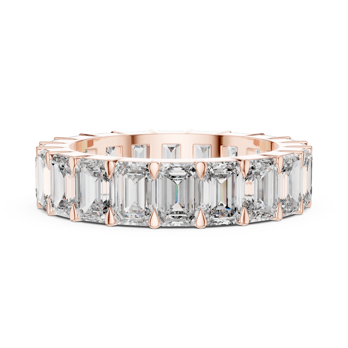 Emerald Cut Full Eternity Ring