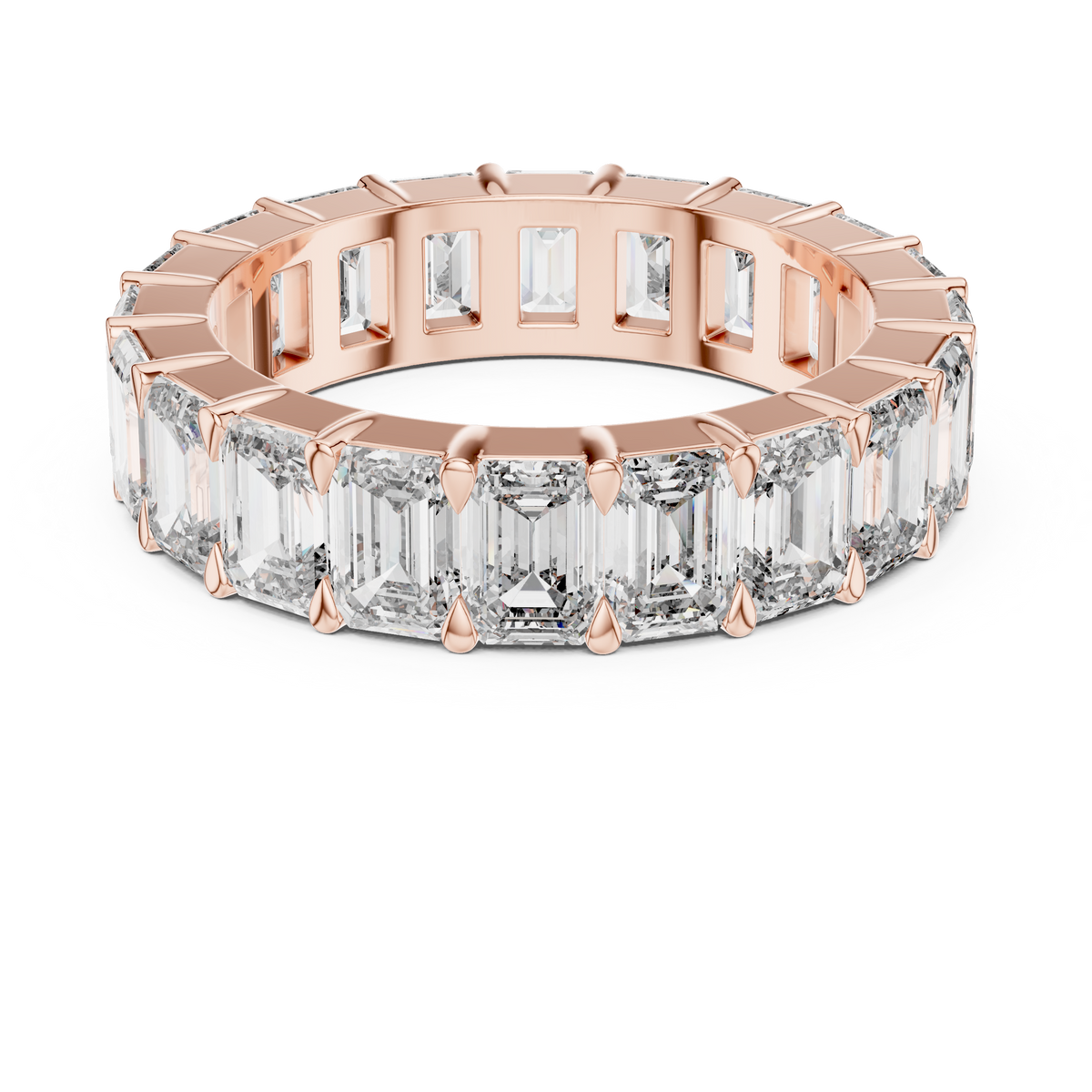 Emerald Cut Full Eternity Ring