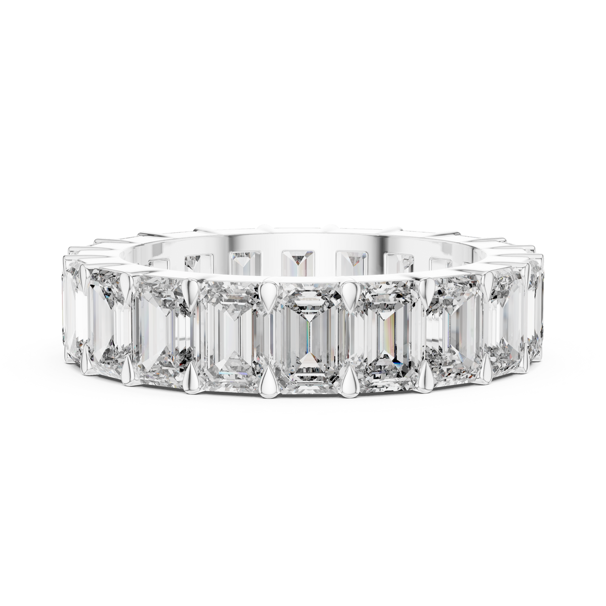 Emerald Cut Full Eternity Ring
