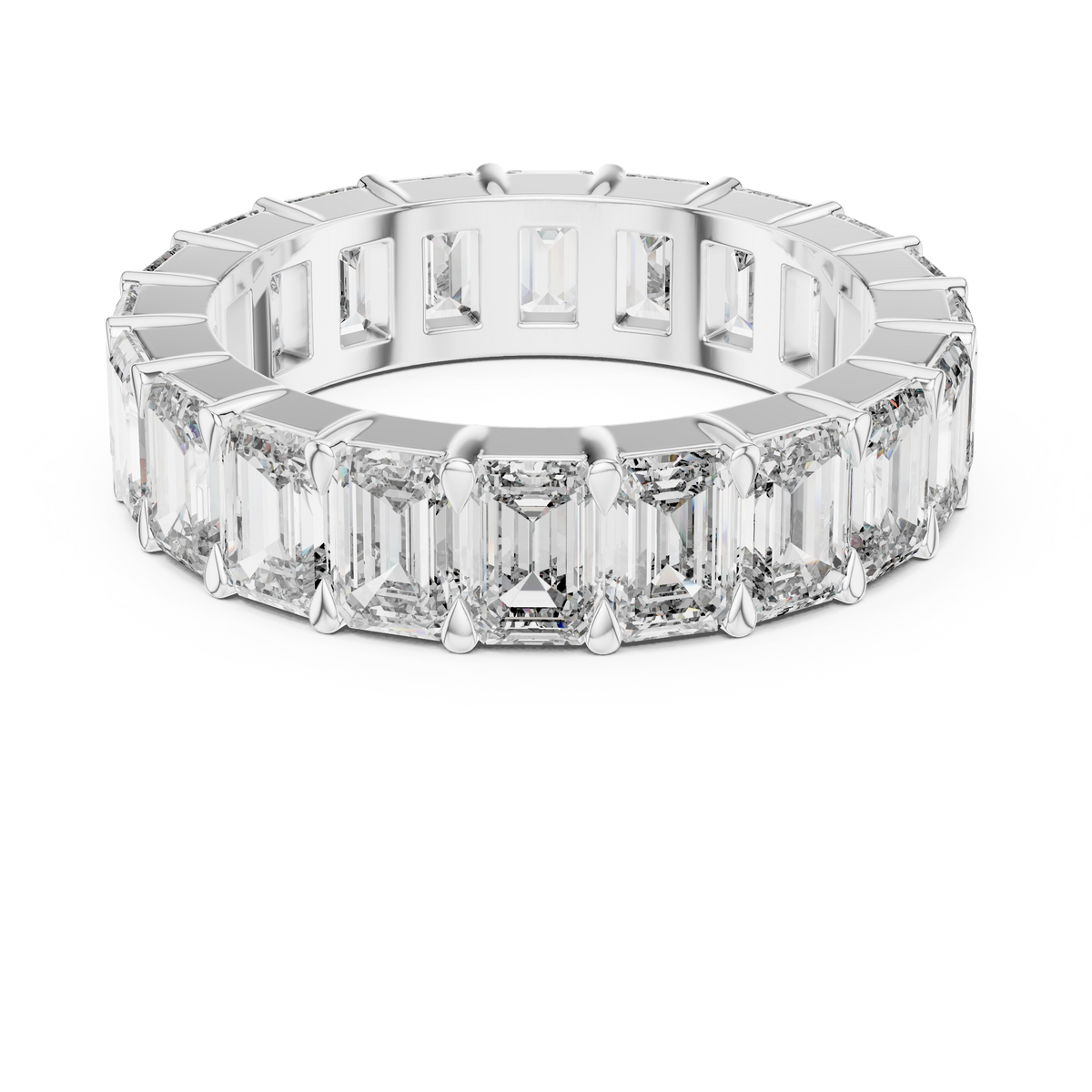 Emerald Cut Full Eternity Ring