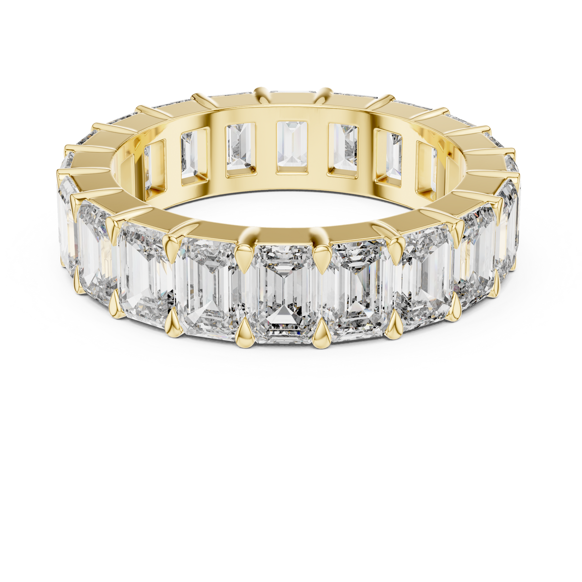 Emerald Cut Full Eternity Ring
