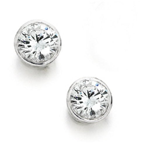 Rubover Solitaire Earrings