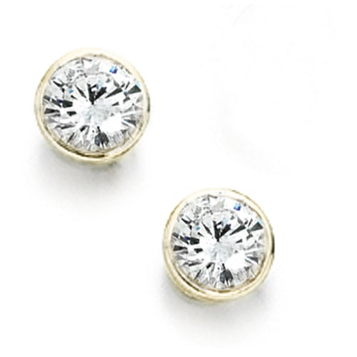 Rubover Solitaire Earrings