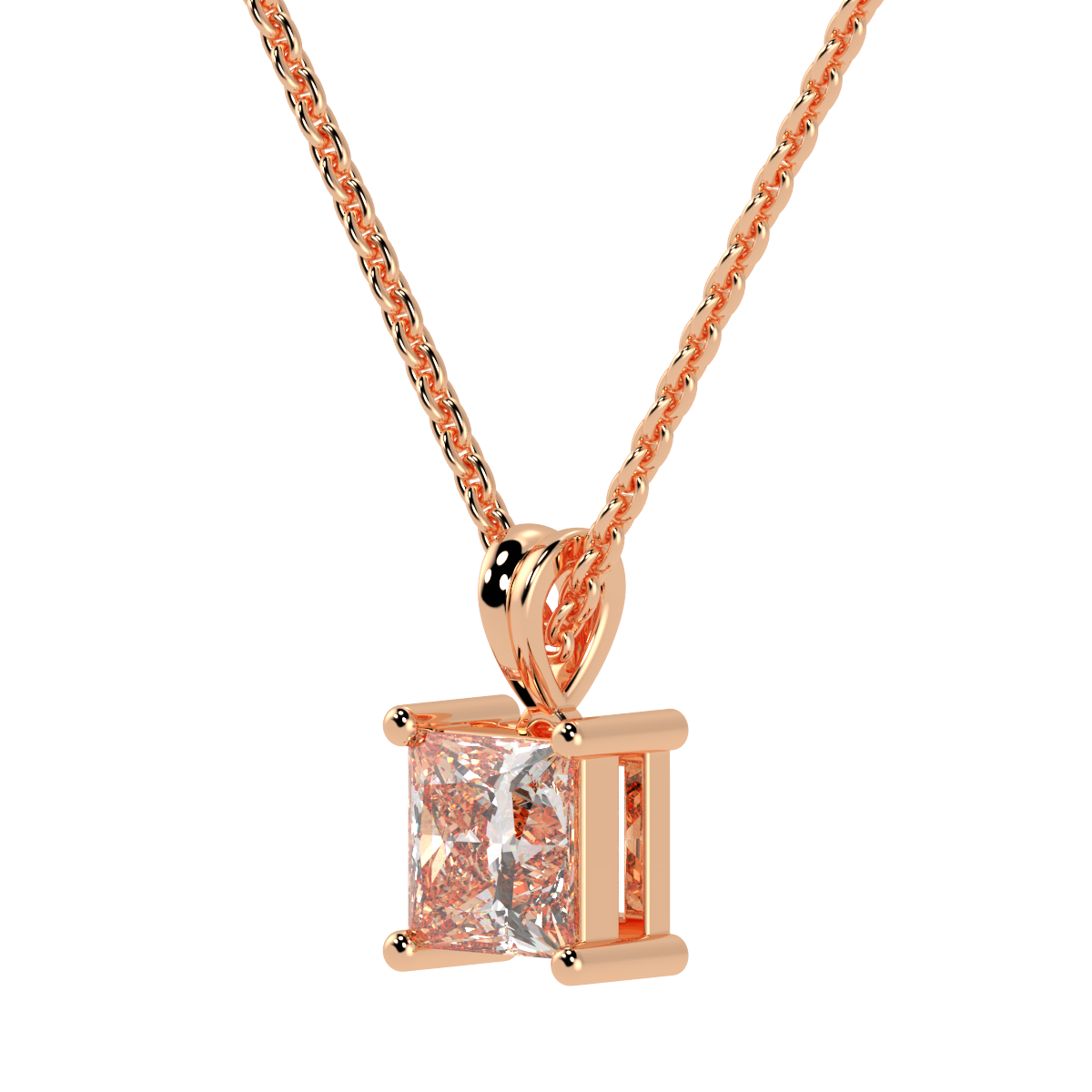 Princess Solitaire Pendant