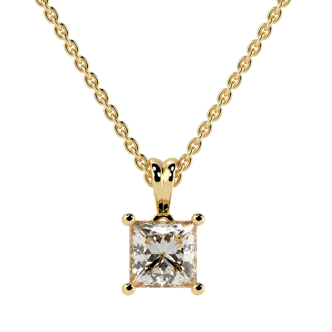 Princess Solitaire Pendant