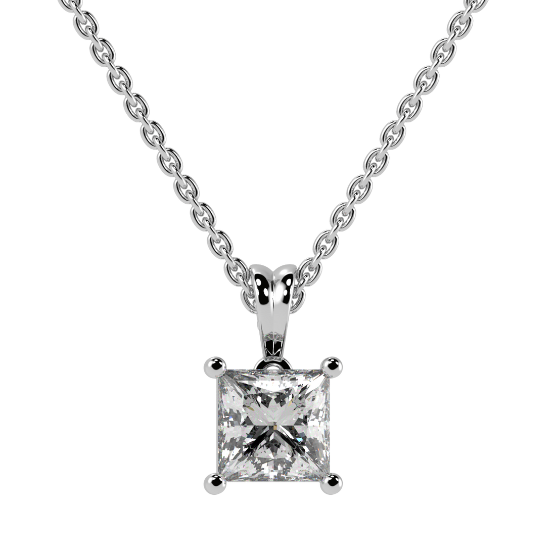 Princess Solitaire Pendant