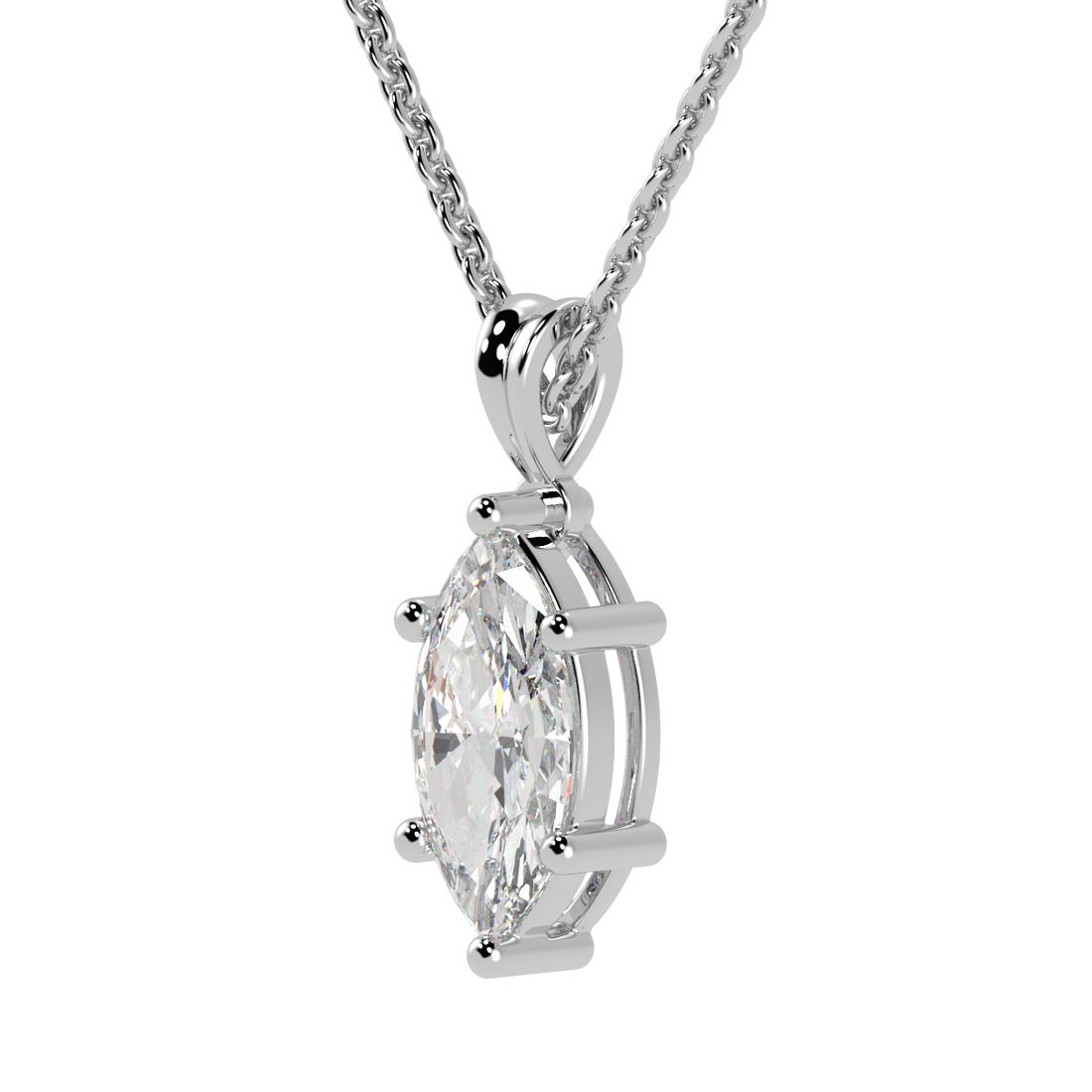 Marquise Solitaire Pendant