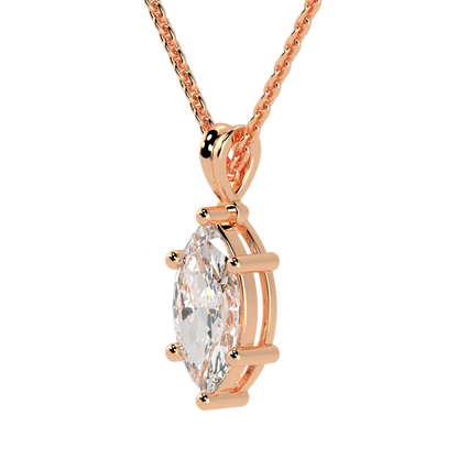 Marquise Solitaire Pendant