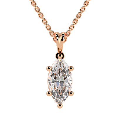 Marquise Solitaire Pendant